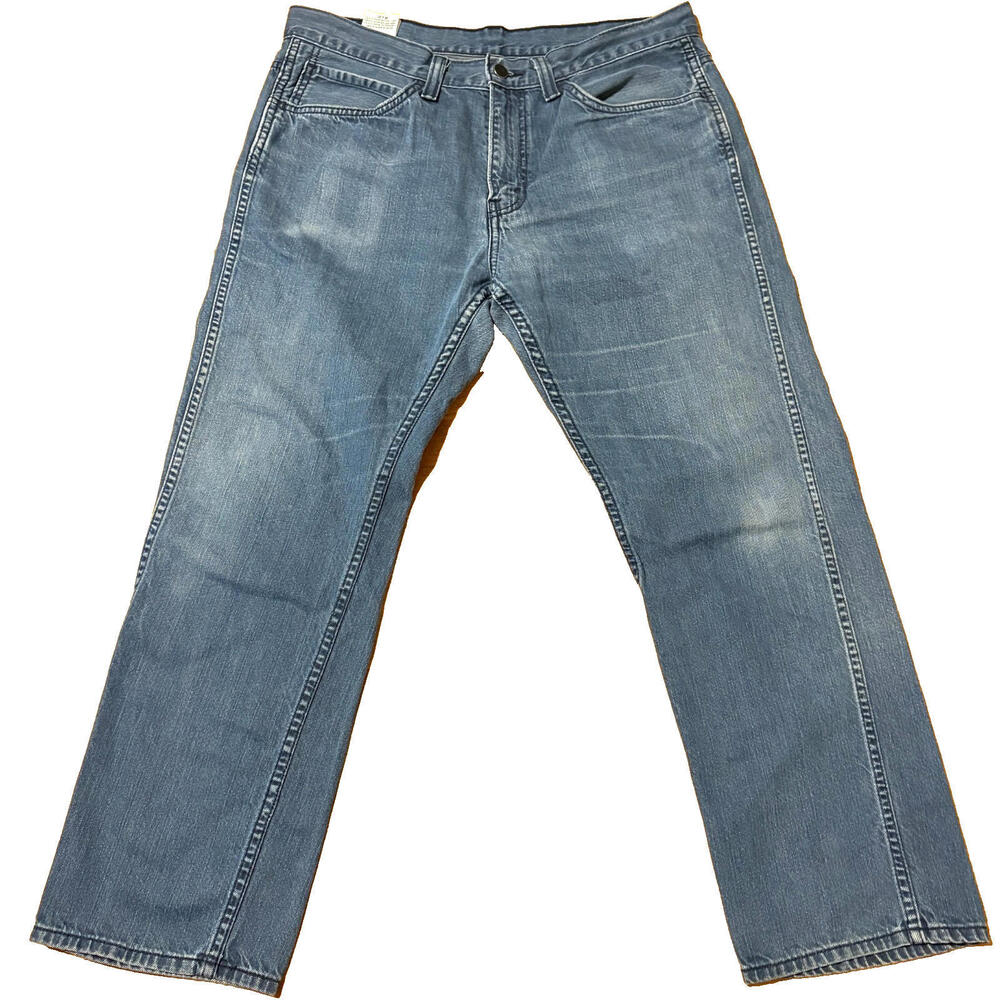 Levis 513 Jeans Mens 36x30 Blue Slim Straight Vintage Denim Pants Retro Fit Cool